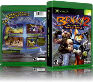Blinx 2 - Masters Of Time And Space (USA)3D Boxes Back Front